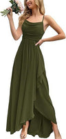 Women's Pure Color All-matching Sexy Single Strap Waist-tight Dress